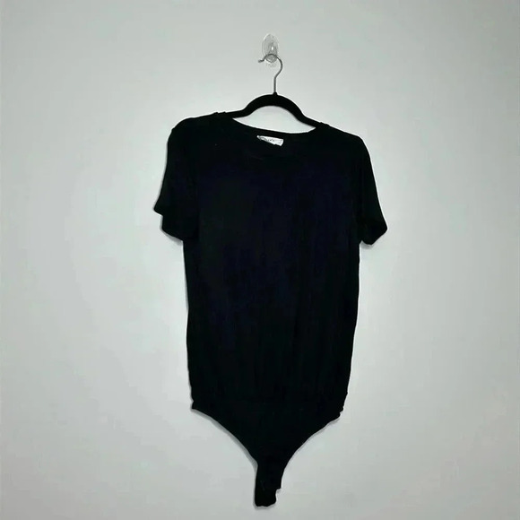 Elodie Tops - Elodie Black Bodysuit